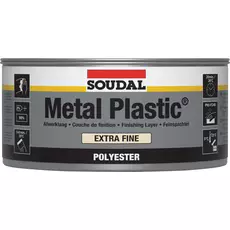 Soudal Metal Plastic Extra Fine poliészter töltőanyag, fehér, 2kg