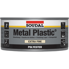 Soudal Metal Plastic Extra Fine poliészter töltőanyag, fehér, 2kg