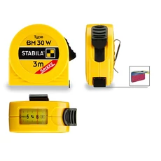 Stabila BM 30 W mérőszalag 3 m (kukucskáló ablakkal) Stabila BM 30 W mérőszalag 3 m (kukucskáló ablakkal)