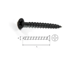 Stalco gipszkarton csavar, foszfátozott, fa profilhoz, 3.5x35mm, 1000db