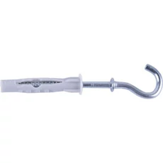 Stalco univerzális nylon dübel körkampós csavarral, 6x3.5x65mm, 50db