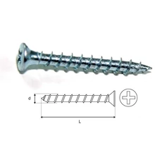 Stalco horganyzott ablaképítő csavar, 4.0x25mm, 1000db