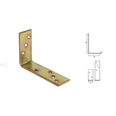 Stalco horganyzott sarokösszekötő lemez, 100x75x30mm