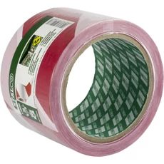 Stalco kordonszalag, jelzőszalag, piros-fehér csíkos, 75mmx100m 