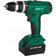 Stalco ütvefúró-csavarozó, akkus, 52Nm, 18V, 4.0Ah akkuval és töltővel