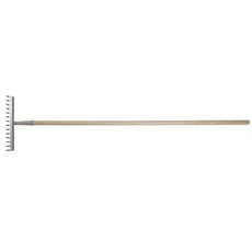 Stalco Garden gereblye fa nyéllel, 130cm, 10fog