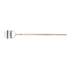 Stalco gyep- és talajlazító fa nyéllel, 150cm