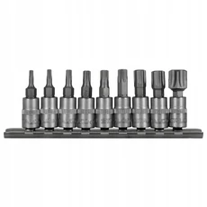 Stalco bit készlet, torx, 1/4", 9 részes Stalco bit készlet, torx, 1/4", 9 részes