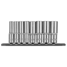 Stalco kézi hosszú dugókulcs készlet 1/4", 8 részes