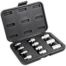 Stalco Perfect dugókulcs készlet, Torx belső, 1/2&quot;+1/4&quot;+3/8&quot;, 11 részes