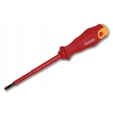 Stalco csavarhúzó, 2 komponensű nyéllel, VDE, lapos, 3x75mm