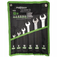 Stalco Perfect csillag-villáskulcs készlet, 6-17mm, 6 részes