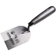 Stalco stukkó simító kanál fa nyéllel, 100mm