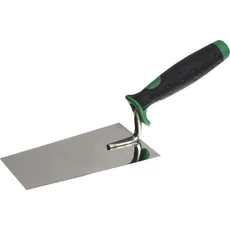 Stalco vakoló simító kanál, rozsdamentes acél, keskeny, 140mm