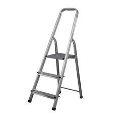 Stalco háztartási létra, alu, 120kg, 3 fokos