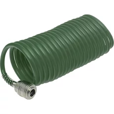 Stalco pneumatikus spirál tömlő, csatlakozóval, 10m