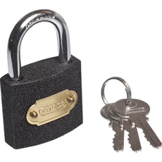 Stalco lakat Inox zárófejjel, 3db kulccsal, 32mm