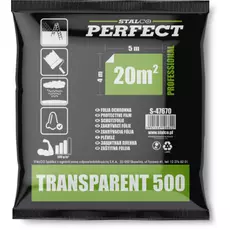 Stalco Perfect festőfólia, extra erős, LDPE, 4x5m, 500g 