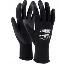 Stalco Perfect Powermax Nitrile Flex Foam munkavédelmi kesztyű, nylon, fekete, 6