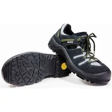 Stalco Perfect Softer S1 SRC bőr munkavédelmi szandál, fekete-szürke, 45