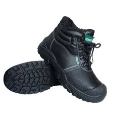 Stalco Thuro High S1 W téli, műbőr, bélelt munkavédelmi bakancs, fekete, 45