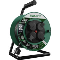 Stalco H05RR-F kábeldobos hosszabbító, kültéri, IP44, 16A, 3680W, 3x1.5mmx20m