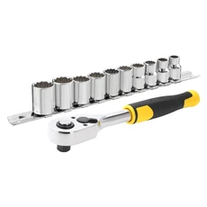 Stanley FatMax 3/8" dugókulcs készlet 5 fokonkénti fogazással, 11 részes