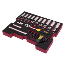 Stanley FatMax 3/8" dugókulcs készlet TSTAK szivacsbetéttel, 38 részes