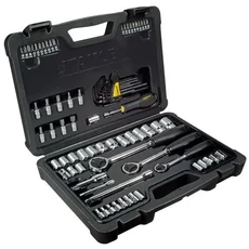 Stanley bit- és dugókulcs készlet, 1/4" 3/8" 1/2", 13-22mm, 80 részes