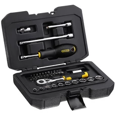 Stanley FatMax 1/4" dugókulcs és bit készlet, 5 fokonkénti fogazással 38 részes