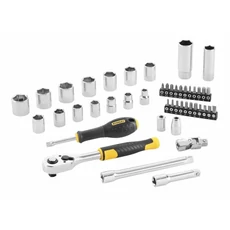 Stanley FatMax 3/8" dugókulcs készlet, 5 fokonkénti fogazással 45 részes