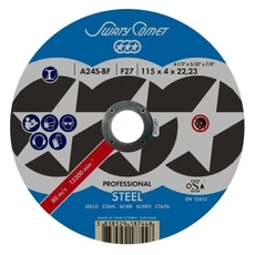 Swatycomet Professional tisztítókorong sarokcsiszolóhoz fémre, 125x6.5x22.2mm