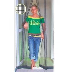 Lamellás "extra" szúnyogháló erkély ajtóra 125x240cm, fekete