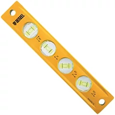 Denzel vízmérték, mágneses, 4 fiola, 9&quot;, 22.8cm