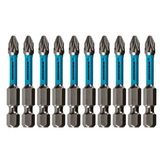 Gross torziós bit készlet ütvefúróhoz, S2, PZ3x50mm, 10db
