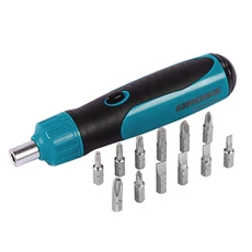 Gross SmartPush racsnis csavarhúzó bitekkel, S2, 12 részes