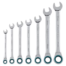 Gross kombinált villáskulcs készlet, racsnis, 8-19mm, 7 darabos