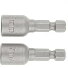 MTX dugókulcs fej csavarozóba, mágneses, CrV, 7x45mm, 2db