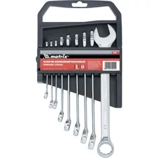 MTX csillag-villáskulcs készlet, csiszolt, CrV, 6-22mm, 9 részes