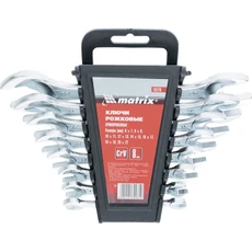 MTX kettős villáskulcs készlet, csiszolt, CrV, 6-22mm, 8 részes