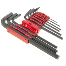 MTX imbuszkulcs készlet, CrV, hosszított, 1.5-10mm, 9db