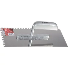 MTX Master simító, rozsdamentes acél, fa nyél, 6x6mm fogazat, 280x130mm