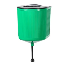 Kerti mosdókagyló csappal és fedéllel, műanyag, 5L