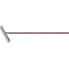 Palisad Luxe gereblye, lakkozott fa nyél, 14 fog, 360x1250mm