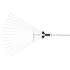 Palisad ventilátor gereblye, acél, teleszkósos nyél, 15 ág
