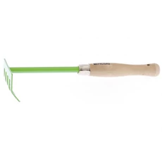 Palisad Mini gereblye, fa nyél, 5 ág, 90x340mm