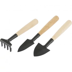 Palisad kerti szerszámkészlet, keményfa nyéllel, 3 részes