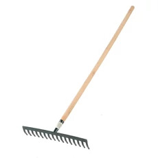 Palisad Luxe gereblye, fa lakkozott nyél, 14 fog, 350x1500mm