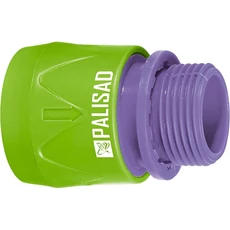 Palisad gyorscsatlakozó autostoppal, műanyag, külső menet, 3/4"