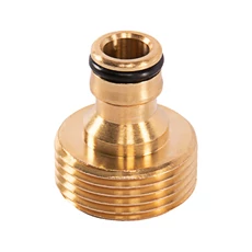 Palisad tömlővég, sárgaréz, külső menetes, 1"